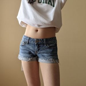 y2k Guess low-rise jean shorts